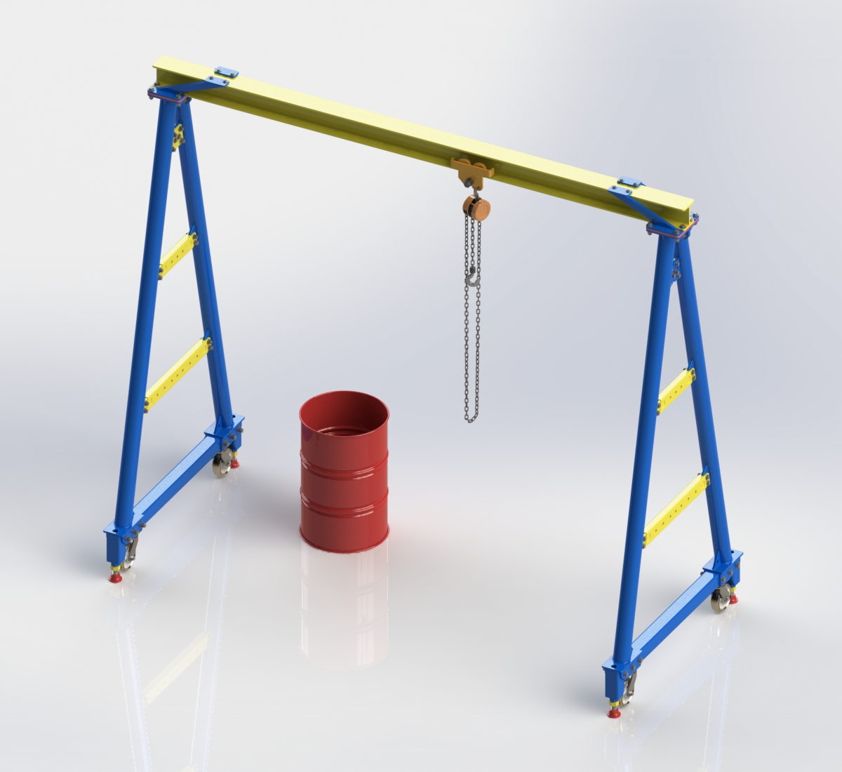 用SolidWorks软件设计一款逼真的门式起重机 用SolidWorks软件设计一款逼真的门式起重机