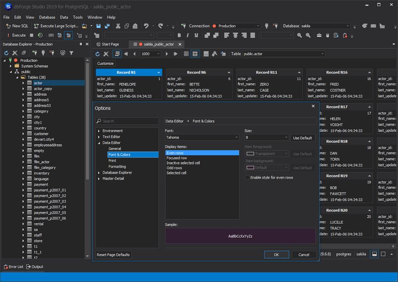 dbForge Studio for PostgreSQL 3 dbForge Studio for PostgreSQL 3