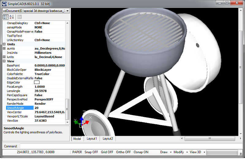 The original file in Render with SmoothAgle 20 The original file in Render with SmoothAgle 20
