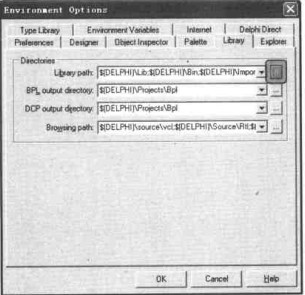 Environment Options对话框 Environment Options对话框