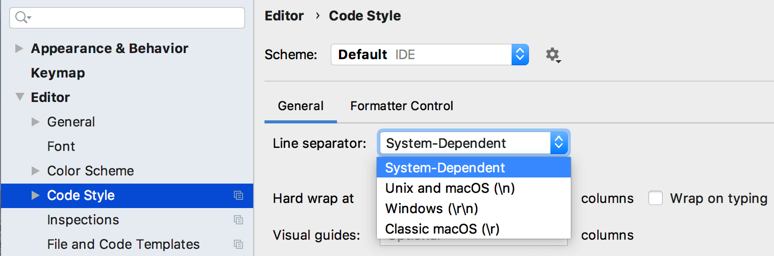 Pycharm IDE设置系列教程(五):配置行分隔符 Pycharm IDE设置系列教程(五):配置行分隔符