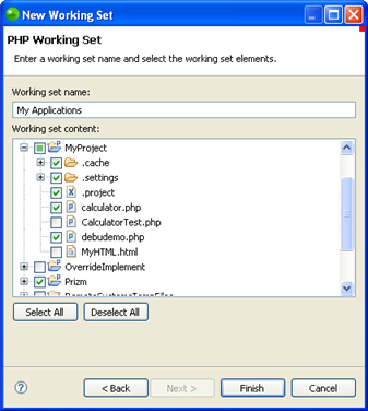 Zend Studio使用教程:什么是PHP工作集?如何创建? Zend Studio使用教程:什么是PHP工作集?如何创建?