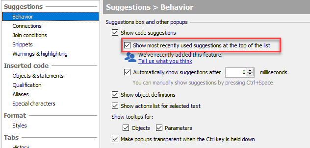 语法提示SQL Prompt教程:SQL生产力功能“代码完成”和“IntelliSense” 语法提示SQL Prompt教程:SQL生产力功能“代码完成”和“IntelliSense”